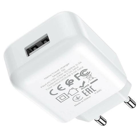 Wall charger “N2 Vigour” EU plug set with cable